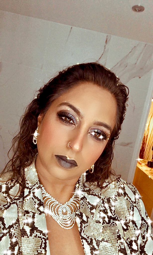 Diamante necklace & earring set