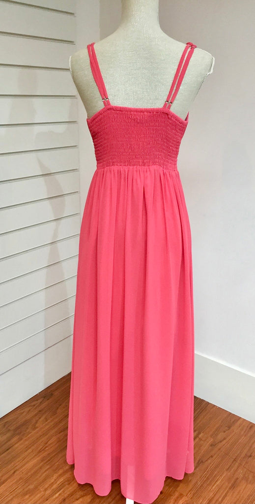 Coral Chiffon Dress