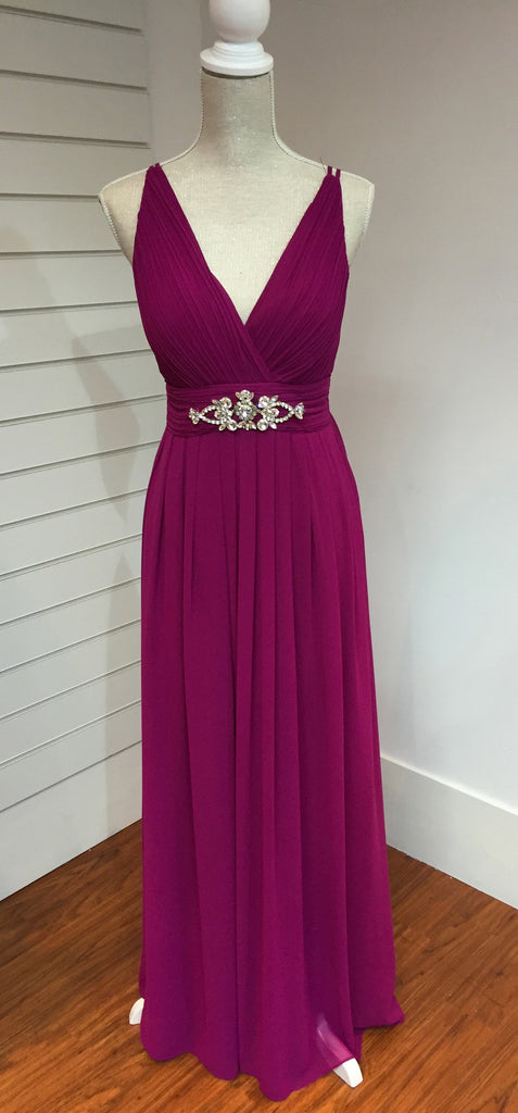 Berry Chiffon Dress