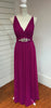 Berry Chiffon Dress