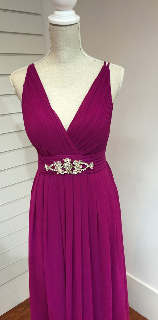 Berry Chiffon Dress