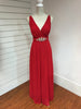 Red Chiffon Dress