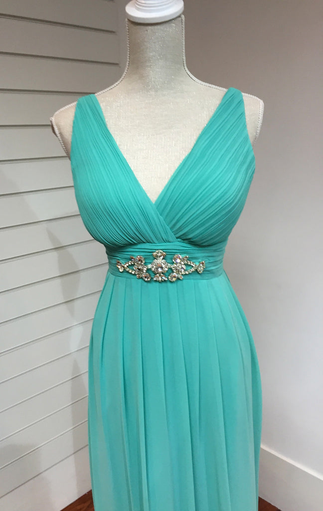 Tiffany Blue Chiffon Dress