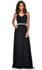 Black Grecian Backless Dress